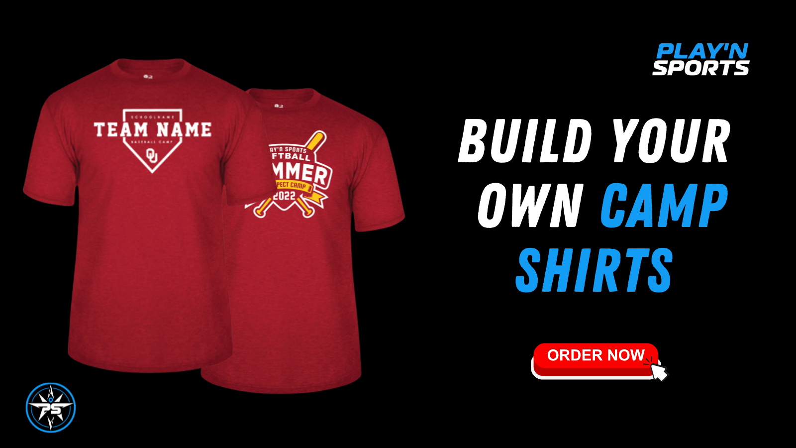 Cheap bulk order camp t shirts play n sports
